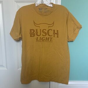 Busch Light Men's Mustard Short Sleeve Tee
